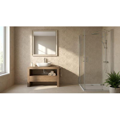 ÉCHANTILLON Terravito Elzino carreau mural - 25x75cm - rectifié - Aspect pierre naturelle - Beige mat (beige)