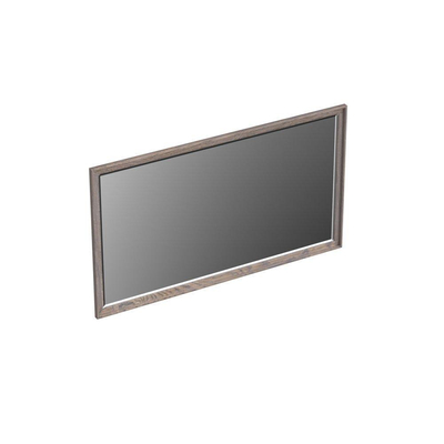 Forzalaqua Reno 2.0 miroir 140x80cm Rectangulaire sans éclairage avec cadre Chêne massif Silver Grey