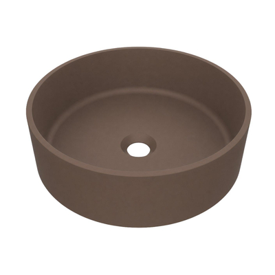 Arcqua Case Opbouw Waskom - rond - 40cm - mat chocola