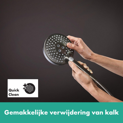 Hansgrohe Raindance Select S Handdouche 120 - 3jet powderrain - geborsteld zwart chroom