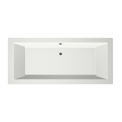 Xenz Society Duobad - 180x80x53 - afvoer Midden - acryl - wit mat