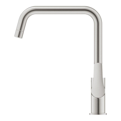 GROHE Eurosmart Robinet de cuisine 1 trou avec bec pivotant haut look acier inoxydable