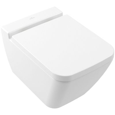 Villeroy & Boch finion closetzitting - met deksel - met softclose en quick release CeramicPlus - Stone White (mat wit)