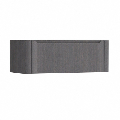 H&R badmeubelen Juice Wastafelonderkast - 120x45x40cm - afgeronde hoeken - 1 lade - geïntegreerde greep - wenge