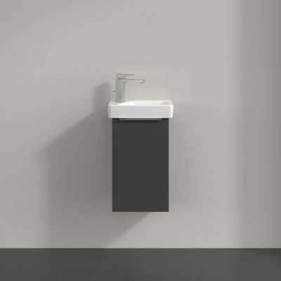Villeroy & Boch Architectura Fonteinonderkast - 24.3x31cm - 1 draaideur rechts - grijs