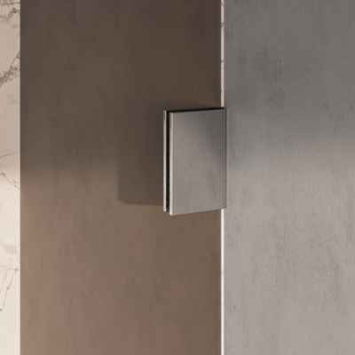 BRAUER Void Badwand - 80x140- brons glas - incl. glascoating - chroom