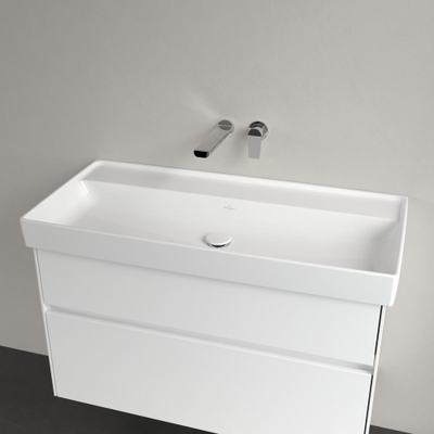 Villeroy & Boch Collaro Lavabo pour meuble 100x47cm sans trou de robinet sans trop-plein Blanc