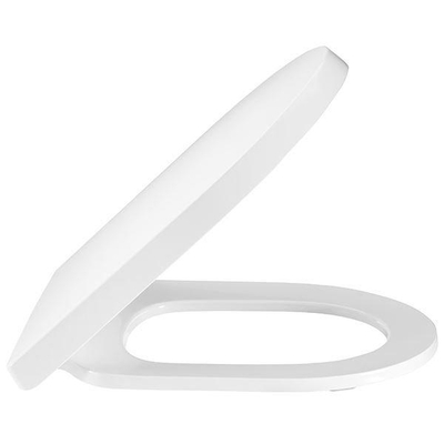 Pressalit Comfort D2 abattant WC - 50x40x36.8cm - fermeture douce & déverrouillage rapide - modèle à charnière DK3 - polygiene - blanc