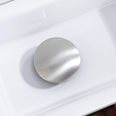 Fortifura Calvi Bonde de vidage - clapet clic-clac - Acier inoxydable brossé PVD (inox)