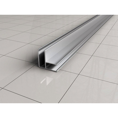 Wiesbaden Slim hoekprofiel 2000 x 10 mm chroom