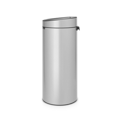 Brabantia Touch Bin Poubelle - 30 litres - seau intérieur en plastique - metallic grey