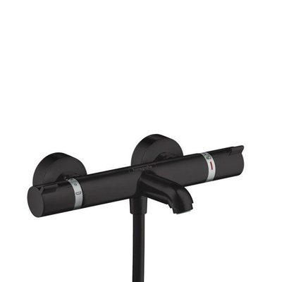 Hansgrohe Ecostat Comfort Mitigeur thermostatique bain avec inverseur avec raccords mat noir