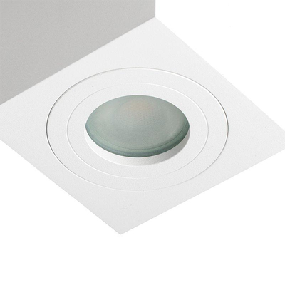 QAZQA Capa spot de salle de bains en surface - 9x9x9,5cm - carré - blanc mat
