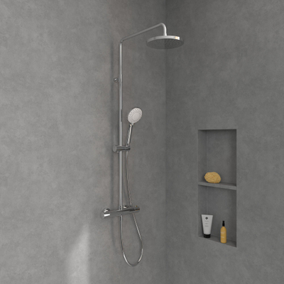Villeroy & Boch Universal Showers Douchesysteem met drie functies voor wandmontage - chroom