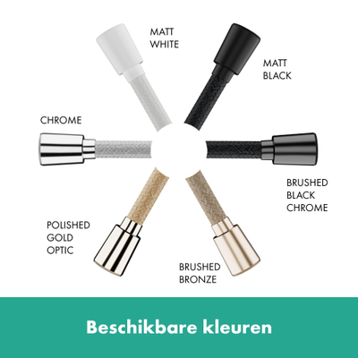 Hansgrohe Designflex textiel doucheslang 200cm m.wit