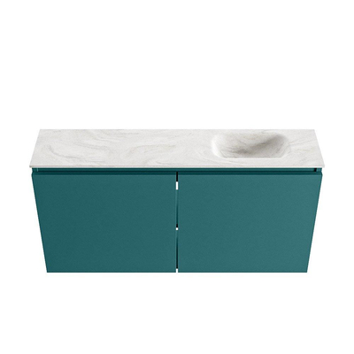 MONDIAZ TURE-DLUX 100cm toiletmeubel Smag. EDEN wastafel Ostra positie rechts. Zonder kraangat.