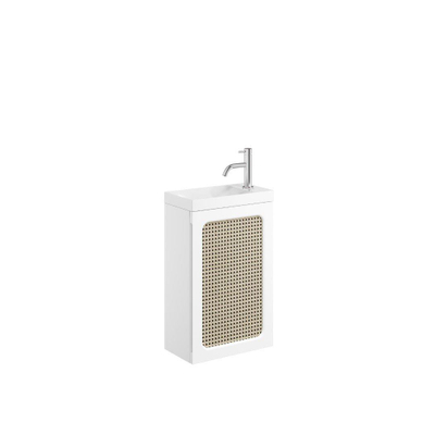 Crosswater Alo ensemble lave-mains - 40x22cm - rotin blanc