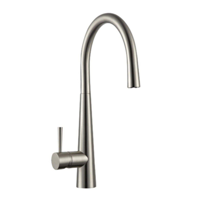 GO by Van Marcke Silk II mitigeur de cuisine monocommande avec bec haut orientable disques en céramique avec flexibles laiton chromé hauteur de base du robinet 420 mm