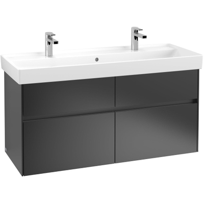 Villeroy & Boch COLLARO Meuble sous vasque 115.4x54.6cm 4 tiroirs Black matt