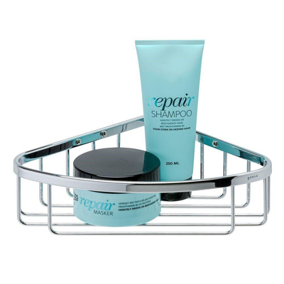 Geesa Basket Panier de douche d'angle 27,5 cm Chrome