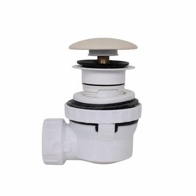 FugaFlow Eccelente Anta Siphon - 6,7 cm - gain de place - rond - solid surface - beige mat