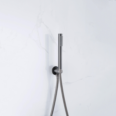 Fortifura Calvi Staafhanddouche - 21.2cm - PVD - geborsteld gunmetal (antraciet)