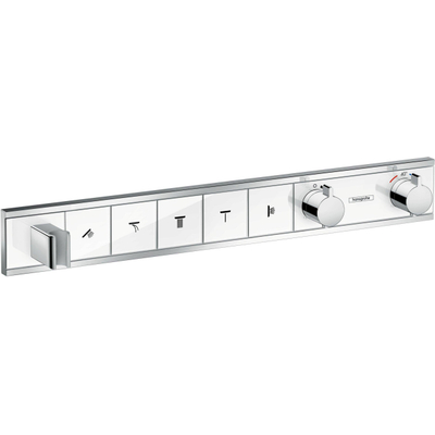 Hansgrohe RainSelect partie de finition pour robinet de douche encastrable thermostatique 66.9x90cm 5 fonctions chrome