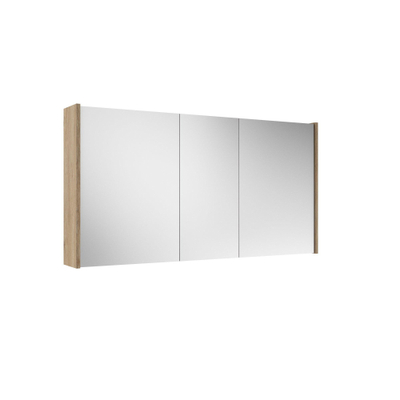Adema Prime Spiegelkast - 120x63x16cm - inclusief zijpanelen - kaneel