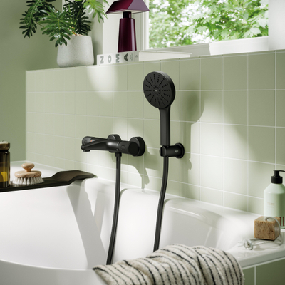 GROHE Vitalio Joy 120 badset - 12cm - 3 standen - slang 175cm - 7 l/min - mat zwart