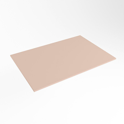 Mondiaz TOP 23 Plan vasque - 60x23.5x0.9cm - adapté pour plaque de recouvrement - Solid surface - Rosee