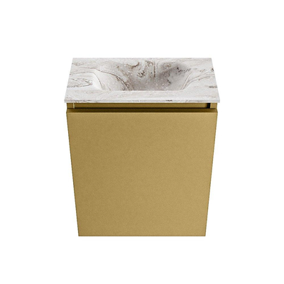 MONDIAZ TURE-DLUX 40cm toiletmeubel Oro. EDEN wastafel Glace positie midden. Zonder kraangat.