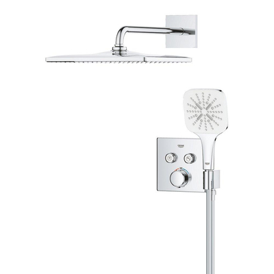 GROHE QuickFix Precision SmartControl inbouw douchesysteem met Vitalio Rain Mono 310 Cube hoofddouche chroom