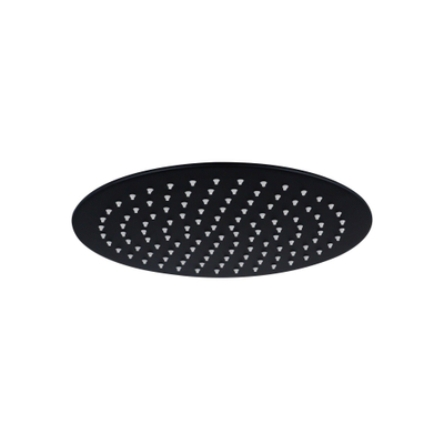 FugaFlow Eccelente Sobrado Pommeau de douche 25cm rond 6mm Noir mat