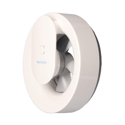 Vent-axia svara ventilateur de salle de bains avec programme horaire, détection de l'humidité et capteur de lumière 110 m3/h commandé par l'application, blanc
