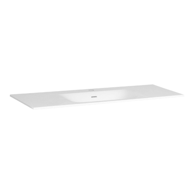 BRAUER Furiosa Plan vasque 120cm finestone 1 vasque 1 trou de robinet Blanc mat