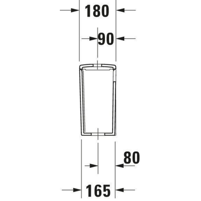 Duravit Me by starck reservoir 395x350x180mm dual flush inc/binnenw wit