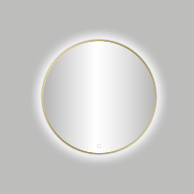 Best Design Nancy Venetië miroir rond or mat incl. éclairage LED Ø 80 cm