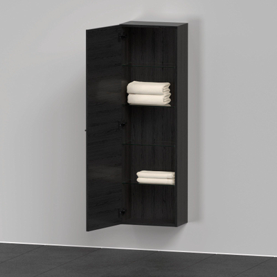 Duravit D-neo Halfhoge kast - 400x240x1320mm eiken (zwart) - mat eiken zwart