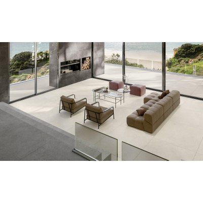 SAMPLE Terravito Cosano wand- en vloertegel - 60x60cm - gerectificeerd - Natuursteen look - Fresh mat (crème)