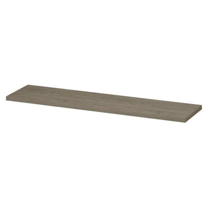 INK Topdeck Wastafelblad - 180x45x3.5cm - tbv onderkast - MFC - Greige eiken