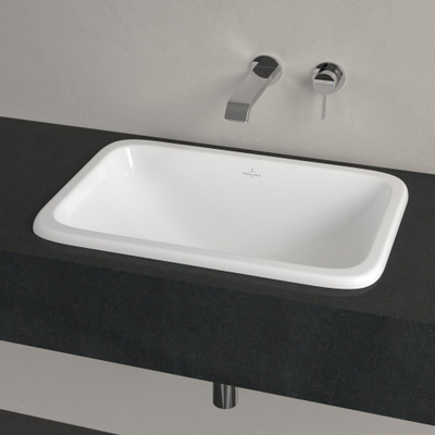 Villeroy & Boch Loop en Friends inbouwwastafel 60x40.5cm met overloop zonder kraangat ceramic+ wit