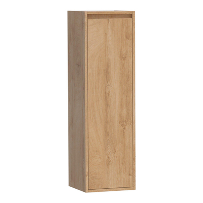 BRAUER Adore Armoire de salle de bains - 120x35x35cm - avec 1 porte sans poignée ouvrant à droite Forest Tan