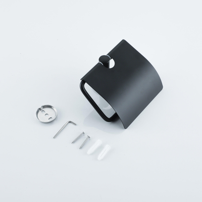 FugaFlow Eccelente Acces - toiletrolhouder - met klep - mat zwart