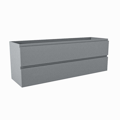 Mondiaz HAY wastafelonderkast - 140x40x50cm - 2 lades - softclose - Plata