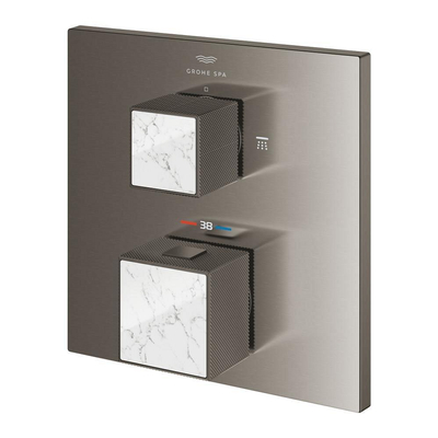 Grohe Grohtherm cube afdekset thermostaat m/omstel white graphite geb.