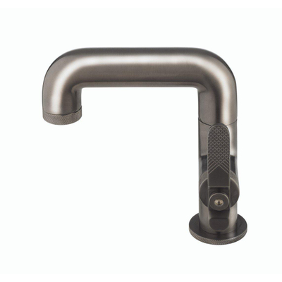 Crosswater Union Wastafelkraan - opbouw - enkel - brushed black - chrome (gunmetal)