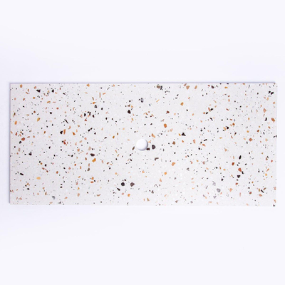 Adema Tops Topblad - 100.5x1.8x46cm - 1 afvoer - zonder kraangaten - Terrazzo