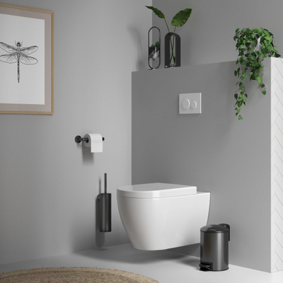 Brauer Gunmetal Edition Toiletrolhouder - PVD - geborsteld gunmetal