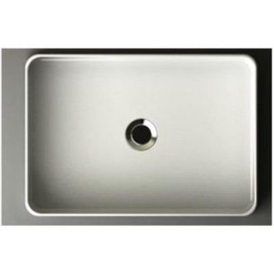 Wiesbaden Link opzetwastafel 35 x 50 x 12 cm keramiek glans wit