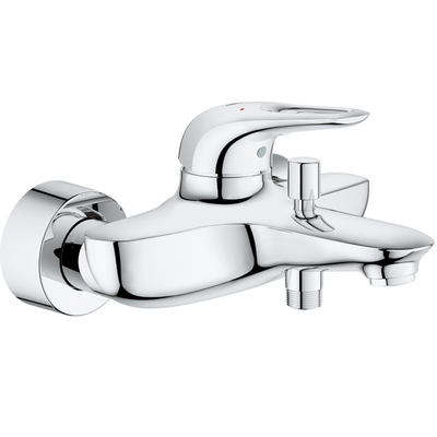 Grohe Eurostyle New Badkraan - met omstel - met koppelingen - chroom